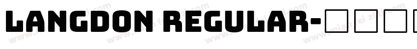 LANGDON Regular字体转换